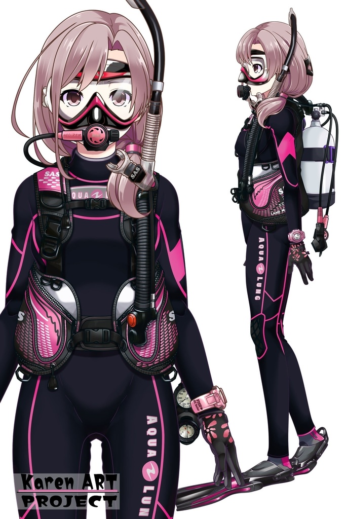 カレンちゃんとスキューバーダイビング(SAS器材編 Part8) Karen enjoying scuba diving -SAS Equipment Part8