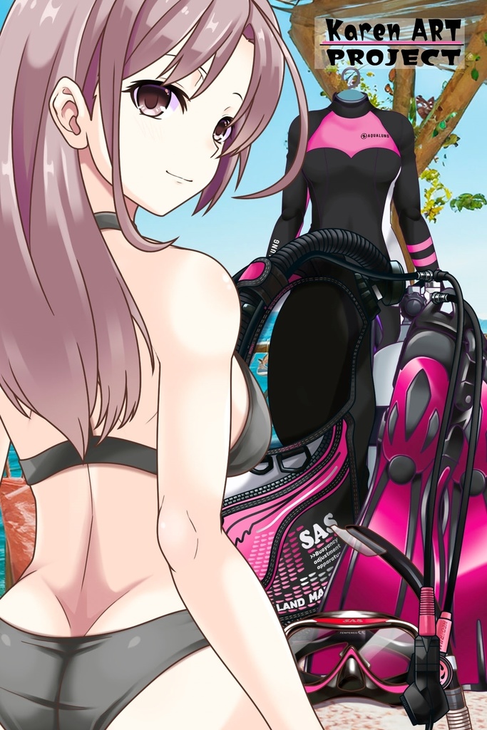 カレンちゃんとスキューバーダイビング(SAS器材編 Part9) Karen enjoying scuba diving -SAS Equipment Part9