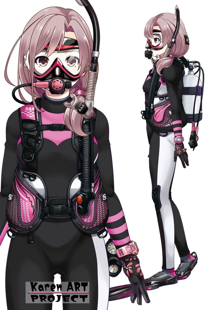 カレンちゃんとスキューバーダイビング(SAS器材編 Part9) Karen enjoying scuba diving -SAS Equipment Part9