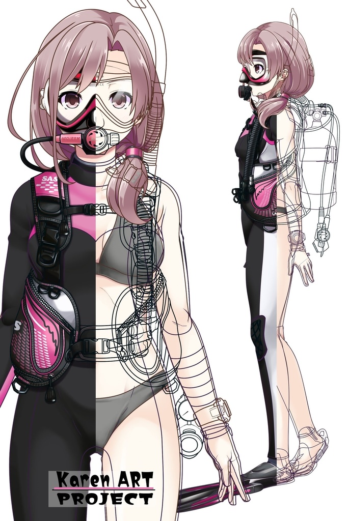 カレンちゃんとスキューバーダイビング(SAS器材編 Part9) Karen enjoying scuba diving -SAS Equipment Part9