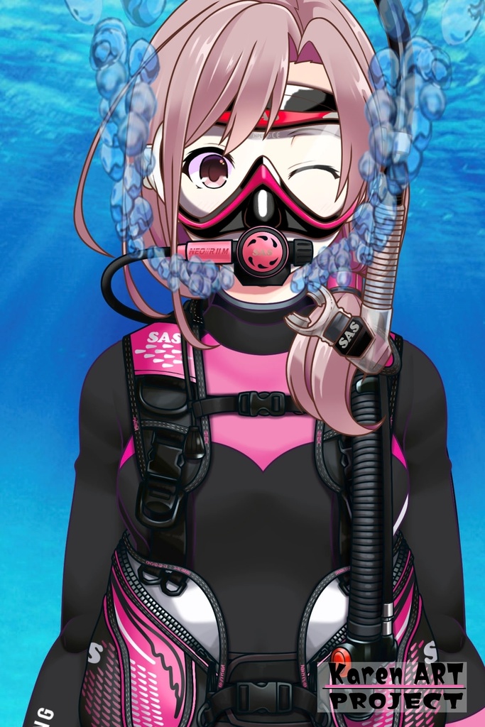 カレンちゃんとスキューバーダイビング(SAS器材編 Part9) Karen enjoying scuba diving -SAS Equipment Part9