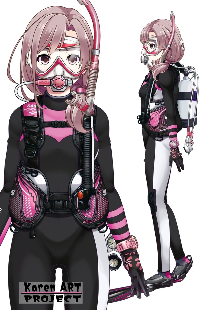 カレンちゃんとスキューバーダイビング(SAS器材編 Part10) Karen enjoying scuba diving -SAS Equipment Part10