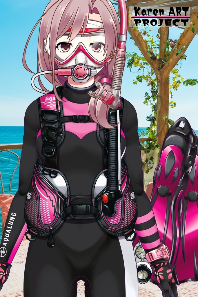 カレンちゃんとスキューバーダイビング(SAS器材編 Part10) Karen enjoying scuba diving -SAS Equipment Part10