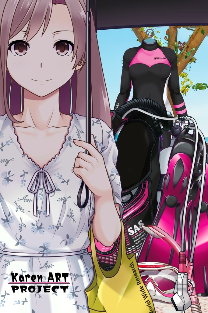 カレンちゃんとスキューバーダイビング(SAS器材編 Part10) Karen enjoying scuba diving -SAS Equipment Part10