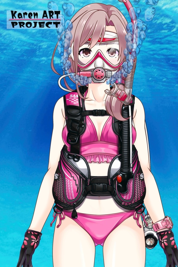 カレンちゃんとスキューバーダイビング(SAS器材編 Part11) Karen enjoying scuba diving -SAS Equipment Part11