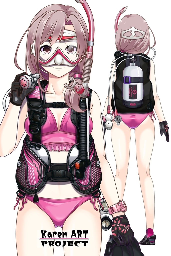 カレンちゃんとスキューバーダイビング(SAS器材編 Part11) Karen enjoying scuba diving -SAS Equipment Part11