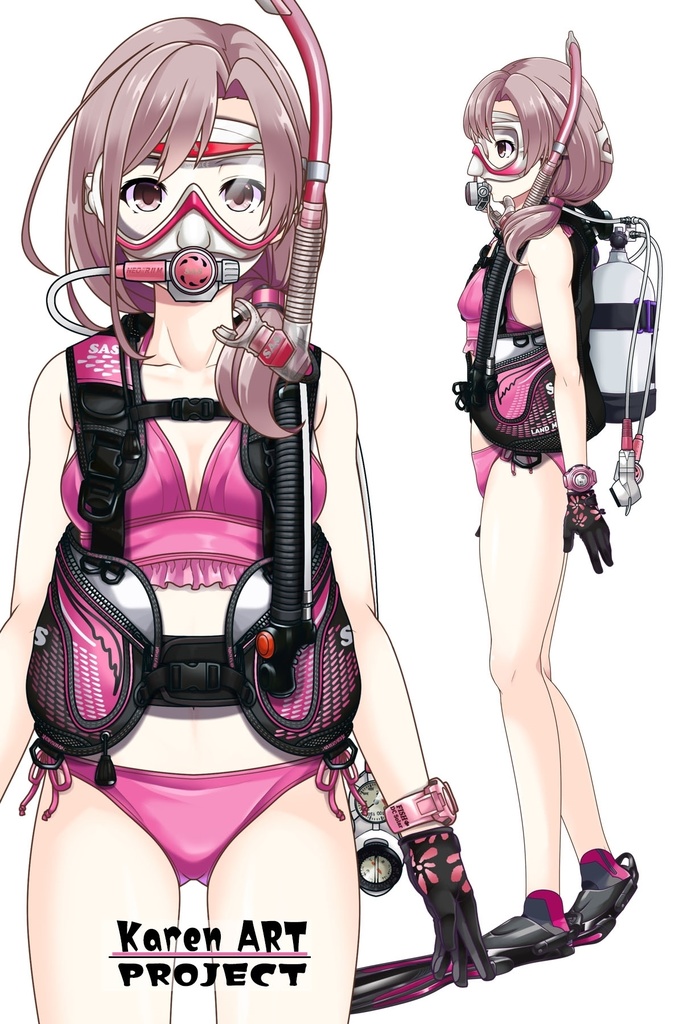 カレンちゃんとスキューバーダイビング(SAS器材編 Part11) Karen enjoying scuba diving -SAS Equipment Part11