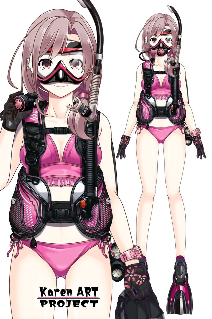 カレンちゃんとスキューバーダイビング(SAS器材編 Part12) Karen enjoying scuba diving -SAS Equipment Part12