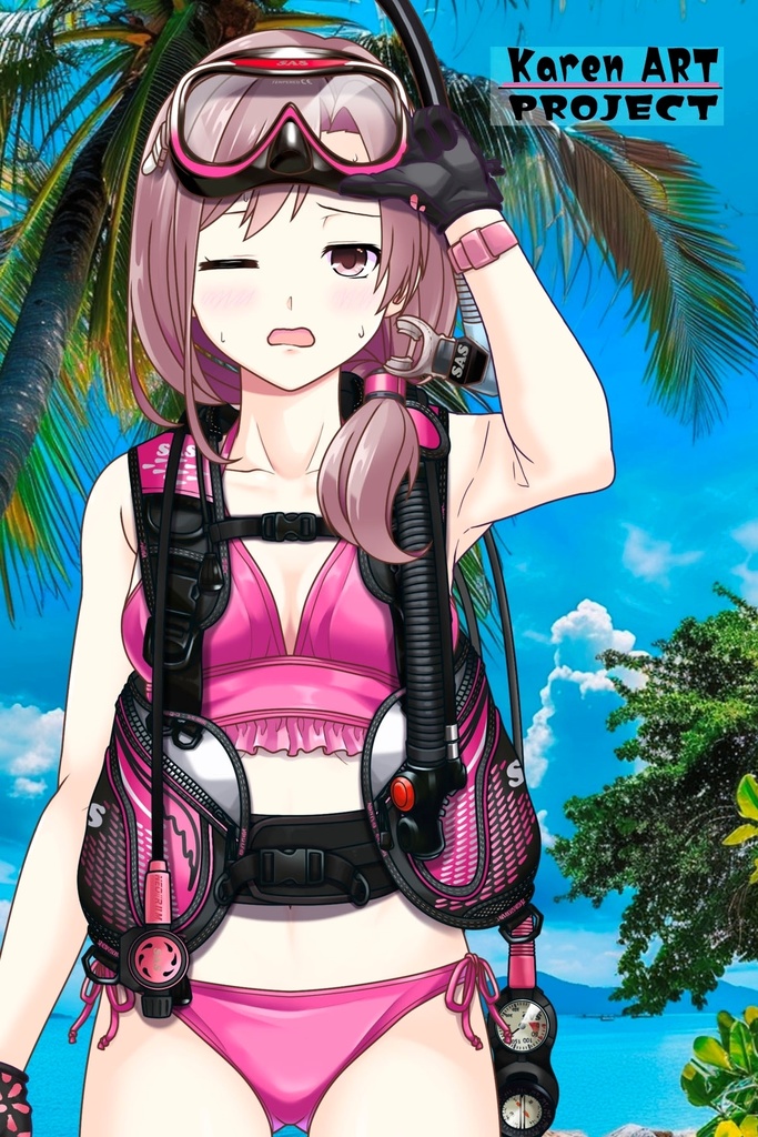 カレンちゃんとスキューバーダイビング(SAS器材編 Part12) Karen enjoying scuba diving -SAS Equipment Part12