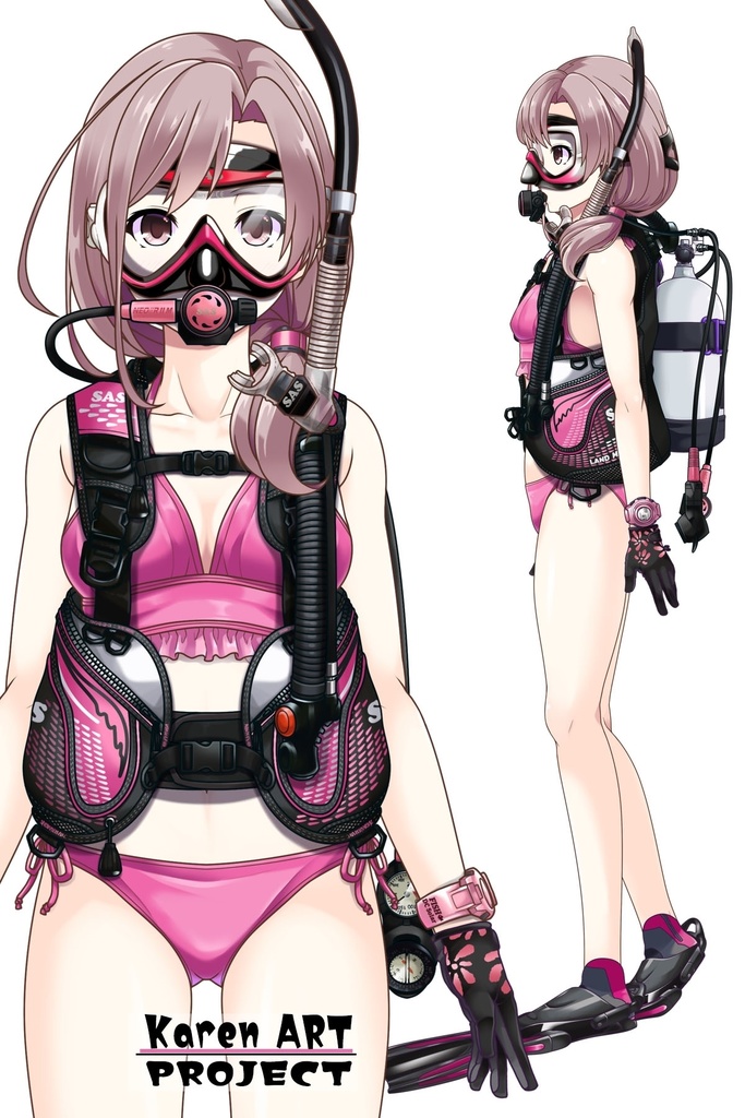 カレンちゃんとスキューバーダイビング(SAS器材編 Part12) Karen enjoying scuba diving -SAS Equipment Part12