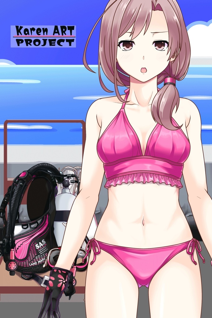 カレンちゃんとスキューバーダイビング(SAS器材編 Part12) Karen enjoying scuba diving -SAS Equipment Part12