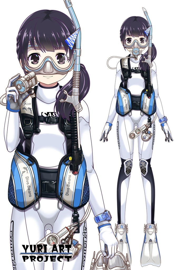 ゆりちゃんとスキューバーダイビング(Bism器材編 Part1) Yuri enjoying scuba diving -Bism Equipment Part1