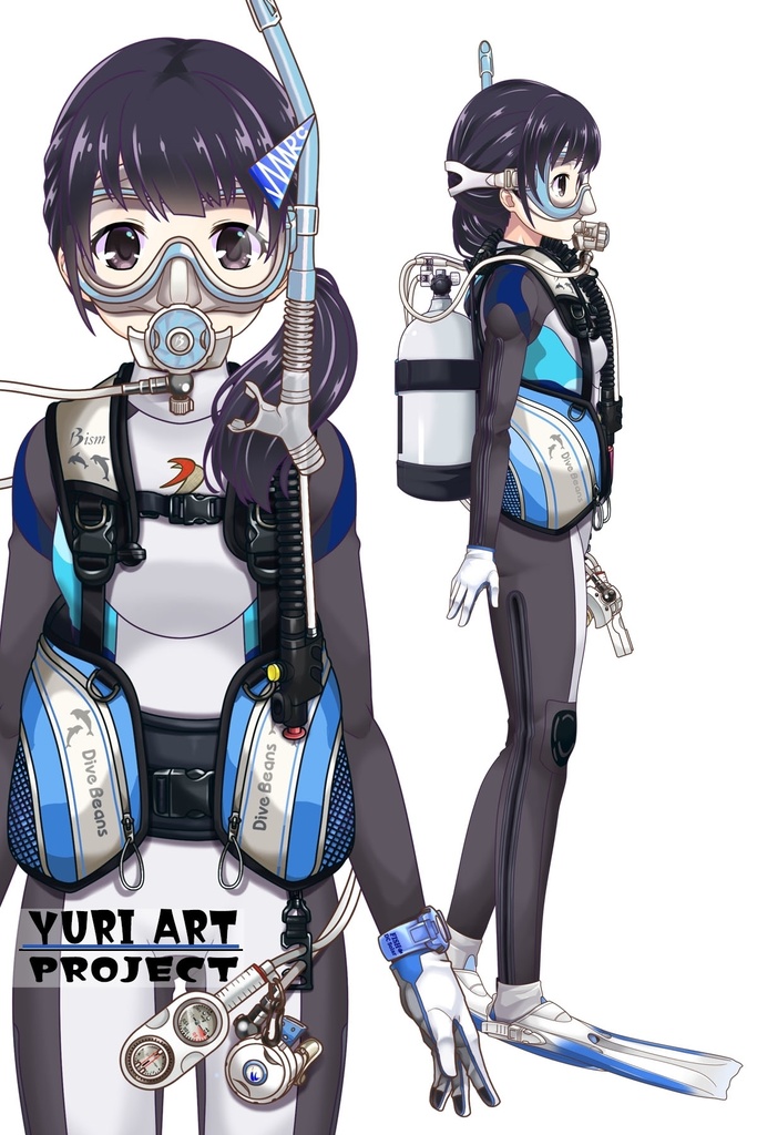 ゆりちゃんとスキューバーダイビング(Bism器材編 Part2) Yuri enjoying scuba diving -Bism Equipment Part2