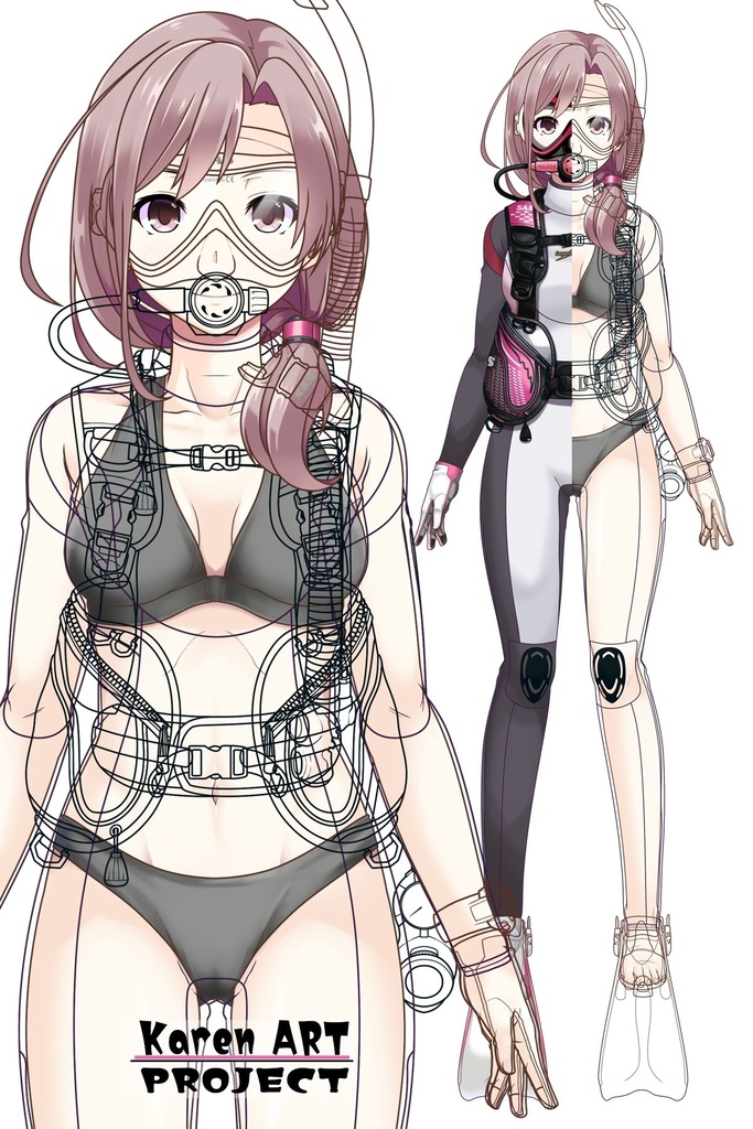 カレンちゃんとスキューバーダイビング(SAS器材編 Part13) Karen enjoying scuba diving -SAS Equipment Part13