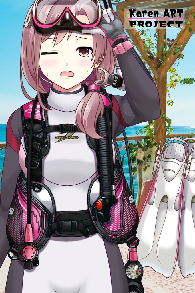 カレンちゃんとスキューバーダイビング(SAS器材編 Part13) Karen enjoying scuba diving -SAS Equipment Part13