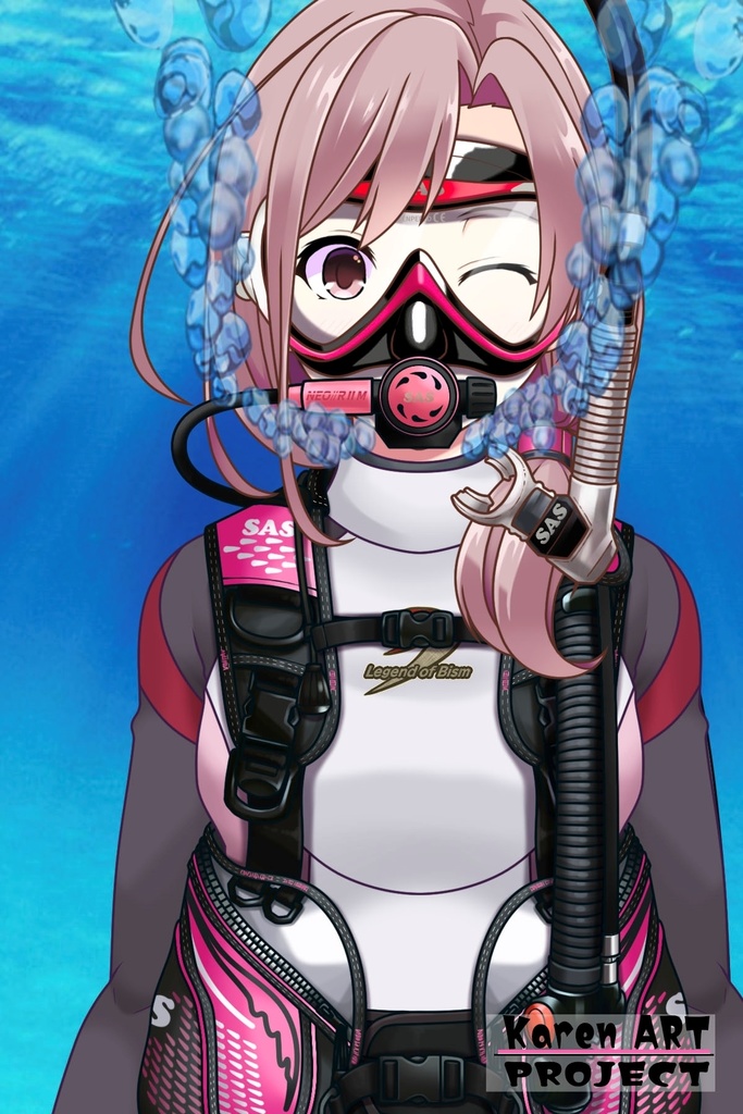 カレンちゃんとスキューバーダイビング(SAS器材編 Part13) Karen enjoying scuba diving -SAS Equipment Part13