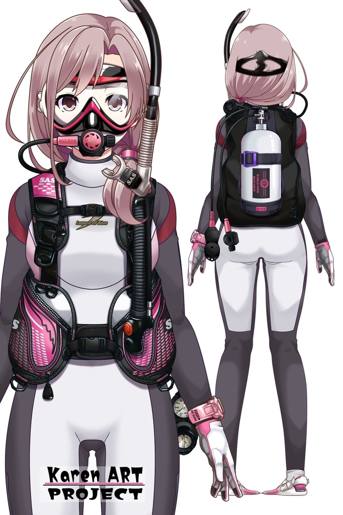 カレンちゃんとスキューバーダイビング(SAS器材編 Part13) Karen enjoying scuba diving -SAS Equipment Part13