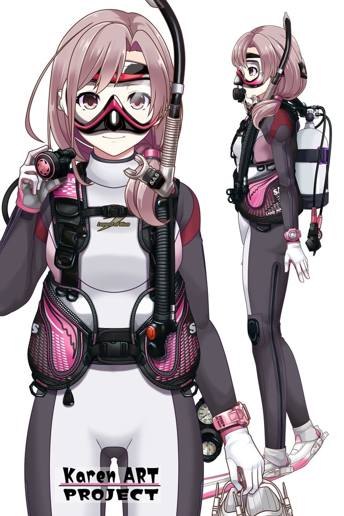 カレンちゃんとスキューバーダイビング(SAS器材編 Part13) Karen enjoying scuba diving -SAS Equipment Part13