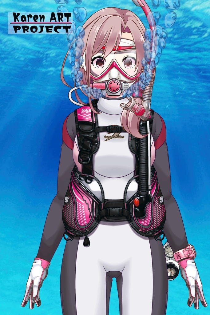 カレンちゃんとスキューバーダイビング(SAS器材編 Part14) Karen enjoying scuba diving -SAS Equipment Part14
