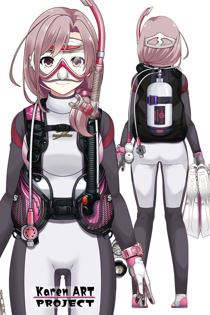 カレンちゃんとスキューバーダイビング(SAS器材編 Part14) Karen enjoying scuba diving -SAS Equipment Part14