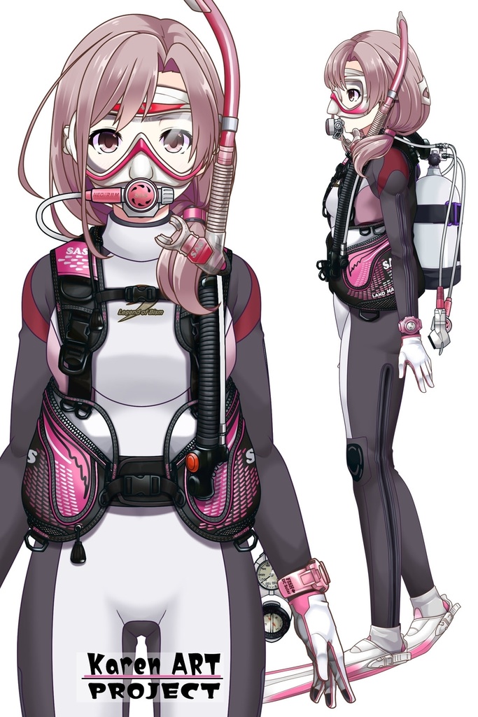 カレンちゃんとスキューバーダイビング(SAS器材編 Part14) Karen enjoying scuba diving -SAS Equipment Part14