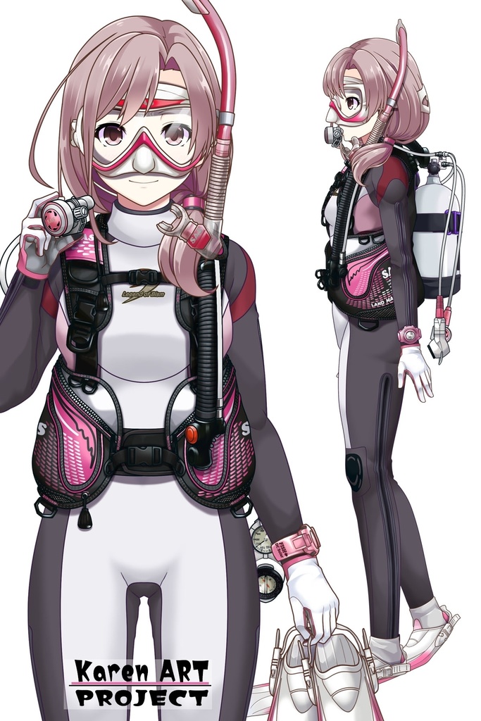 カレンちゃんとスキューバーダイビング(SAS器材編 Part14) Karen enjoying scuba diving -SAS Equipment Part14