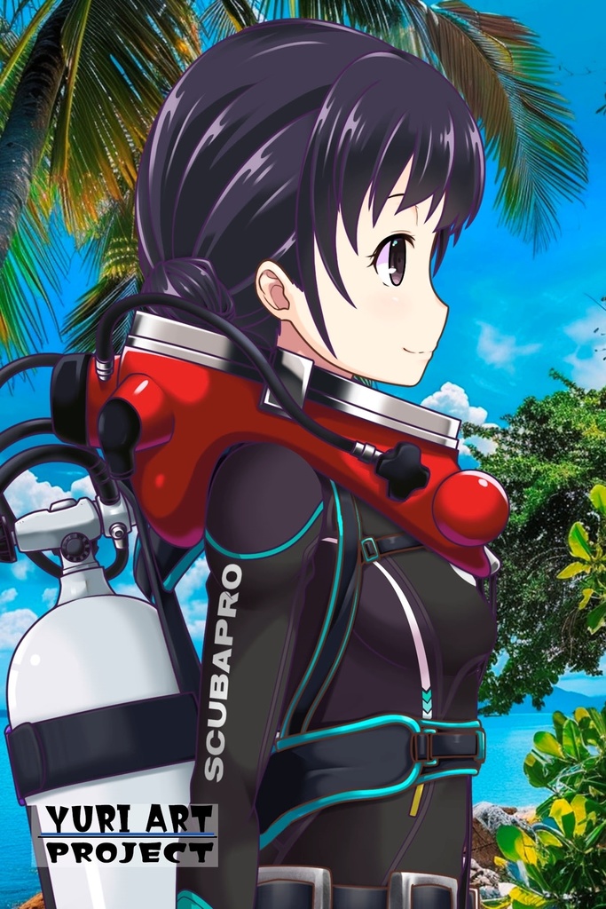 ゆりちゃんとスキューバーダイビング(LAMA bubble helmet Part1) Yuri enjoying scuba diving -LAMA bubble helmet Part1