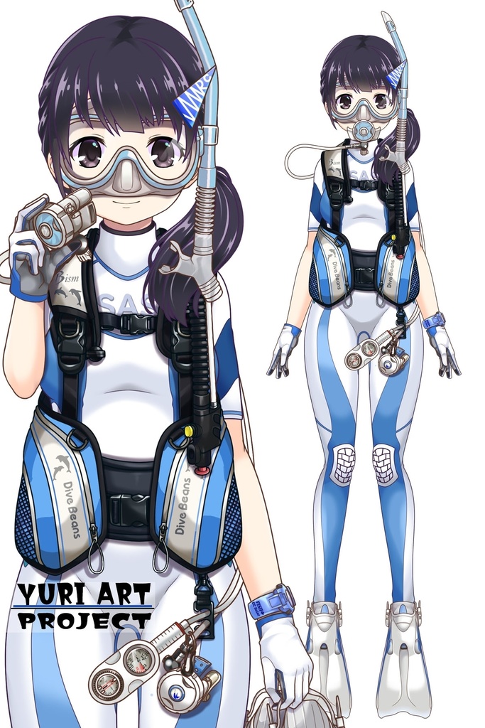 ゆりちゃんとスキューバーダイビング(Bism器材編 Part3) Yuri enjoying scuba diving -Bism Equipment Part3
