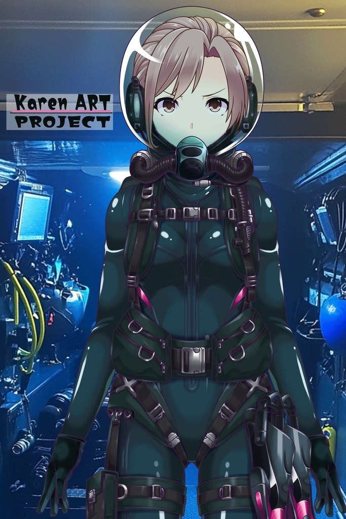 カレンちゃんとスキューバーダイビング(リブリーザー装備編 Part1) Karen enjoying scuba diving - RebreatherEquipment Part1