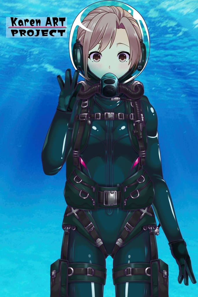 カレンちゃんとスキューバーダイビング(リブリーザー装備編 Part1) Karen enjoying scuba diving - RebreatherEquipment Part1