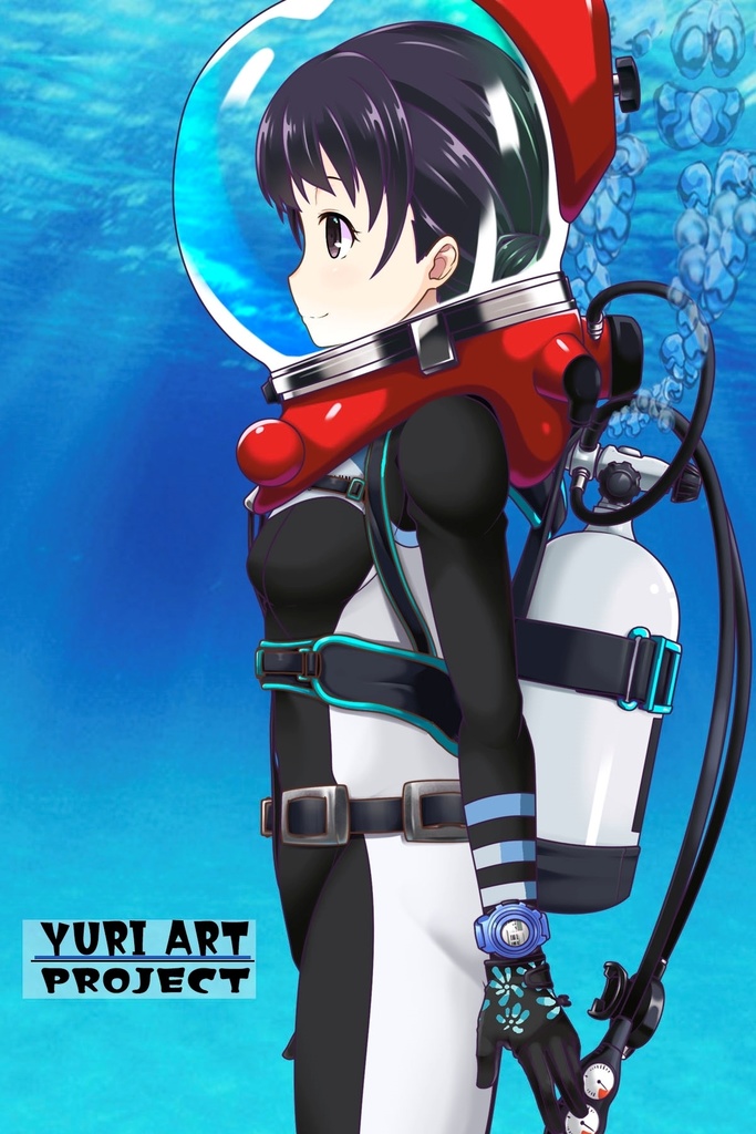 ゆりちゃんとスキューバーダイビング(LAMA bubble helmet Part2) Yuri enjoying scuba diving -LAMA bubble helmet Part2