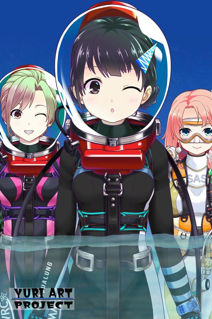 ゆりちゃんとスキューバーダイビング(LAMA bubble helmet Part2) Yuri enjoying scuba diving -LAMA bubble helmet Part2