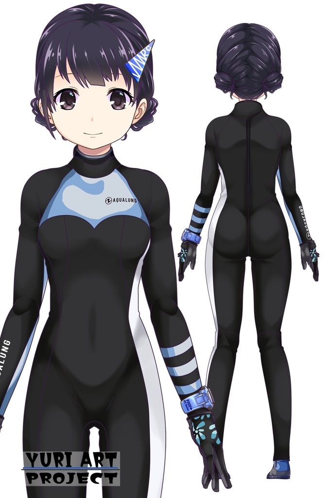 ゆりちゃんとスキューバーダイビング(LAMA bubble helmet Part2) Yuri enjoying scuba diving -LAMA bubble helmet Part2