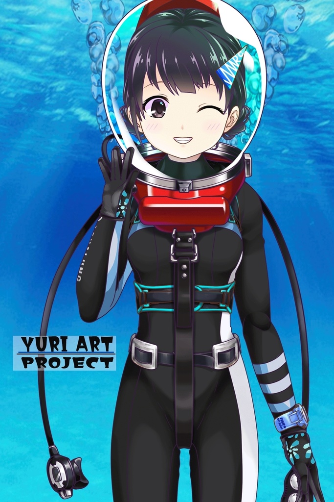 ゆりちゃんとスキューバーダイビング(LAMA bubble helmet Part2) Yuri enjoying scuba diving -LAMA bubble helmet Part2