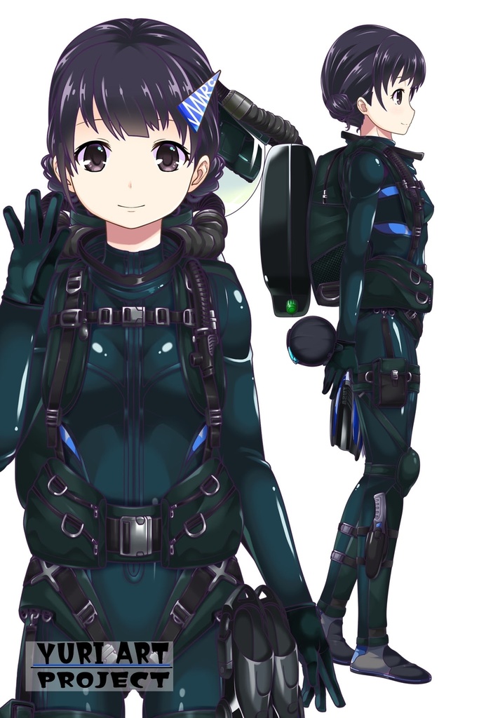 ゆりちゃんとスキューバーダイビング(リブリーザー装備編 Part1) Yuri enjoying scuba diving - RebreatherEquipment Part1