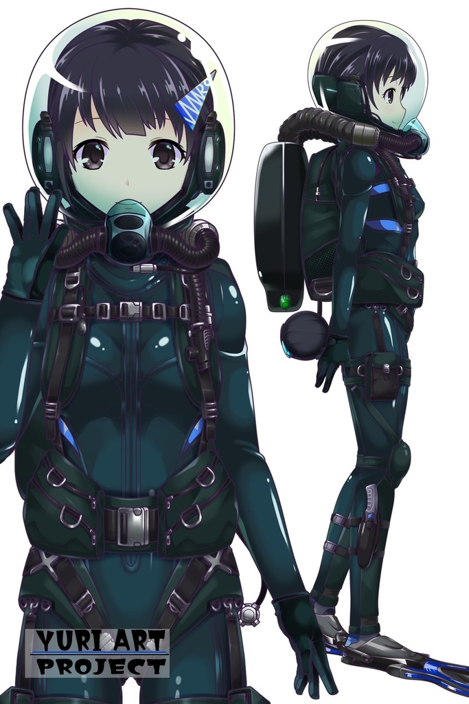 ゆりちゃんとスキューバーダイビング(リブリーザー装備編 Part1) Yuri enjoying scuba diving - RebreatherEquipment Part1