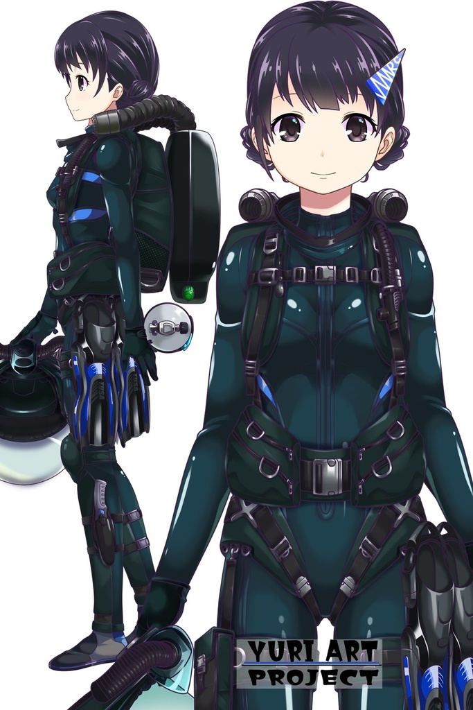 ゆりちゃんとスキューバーダイビング(リブリーザー装備編 Part1) Yuri enjoying scuba diving - RebreatherEquipment Part1