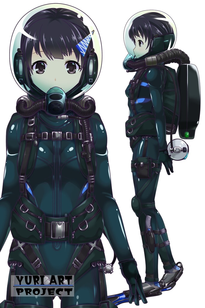 ゆりちゃんとスキューバーダイビング(リブリーザー装備編 Part1) Yuri enjoying scuba diving - RebreatherEquipment Part1