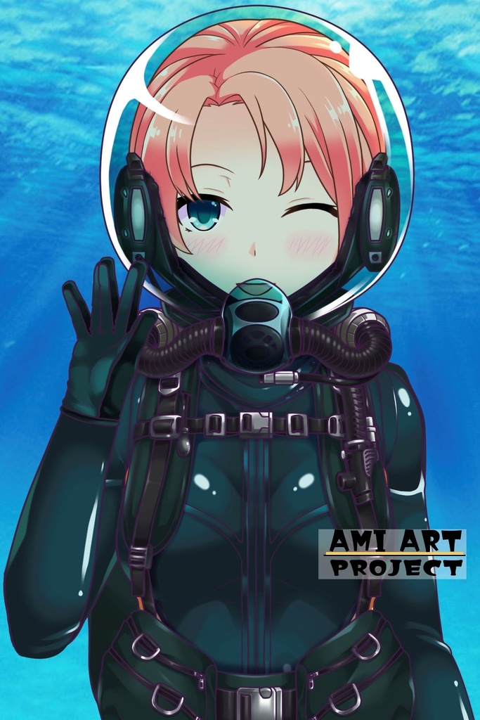 亜美ちゃんとスキューバーダイビング(リブリーザー装備編 Part1) Ami enjoying scuba diving - RebreatherEquipment Part1