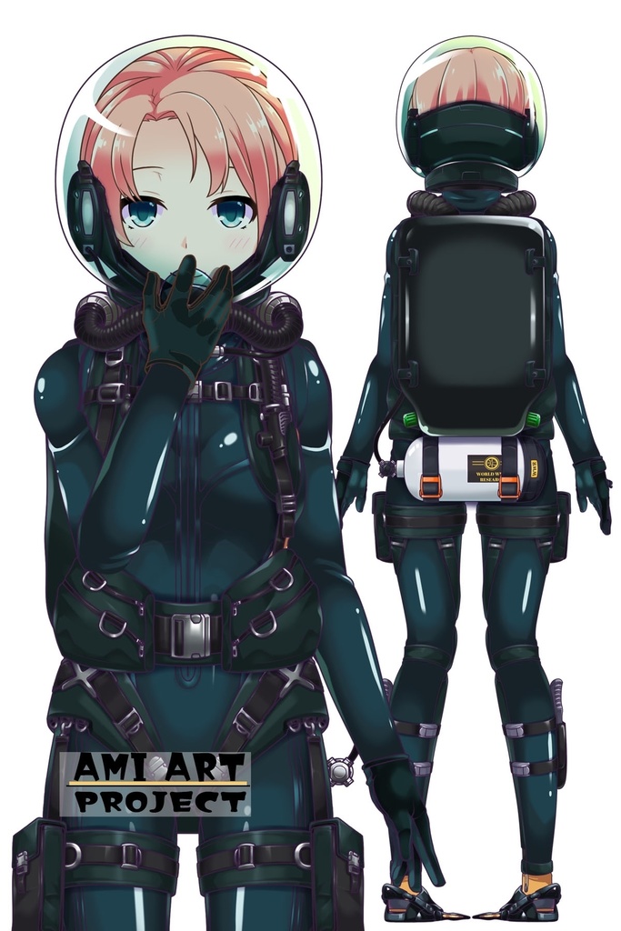 亜美ちゃんとスキューバーダイビング(リブリーザー装備編 Part1) Ami enjoying scuba diving - RebreatherEquipment Part1