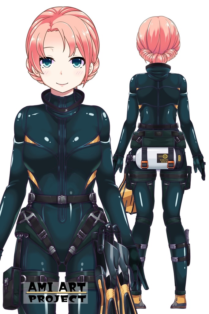 亜美ちゃんとスキューバーダイビング(リブリーザー装備編 Part1) Ami enjoying scuba diving - RebreatherEquipment Part1