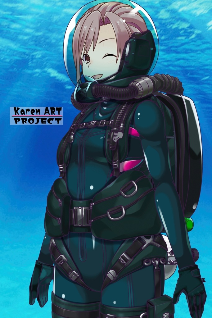 カレンちゃんとスキューバーダイビング(リブリーザー装備編 Part2) Karen enjoying scuba diving - RebreatherEquipment Part2