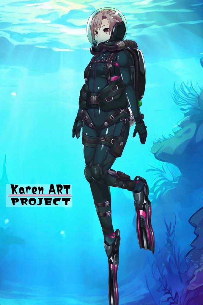 カレンちゃんとスキューバーダイビング(リブリーザー装備編 Part2) Karen enjoying scuba diving - RebreatherEquipment Part2