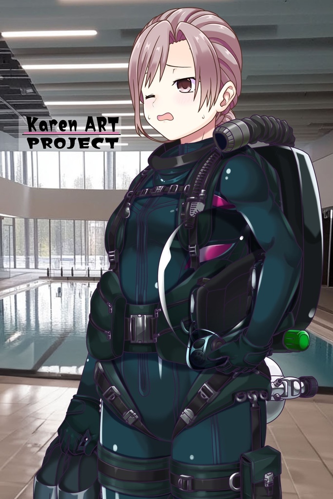 カレンちゃんとスキューバーダイビング(リブリーザー装備編 Part2) Karen enjoying scuba diving - RebreatherEquipment Part2