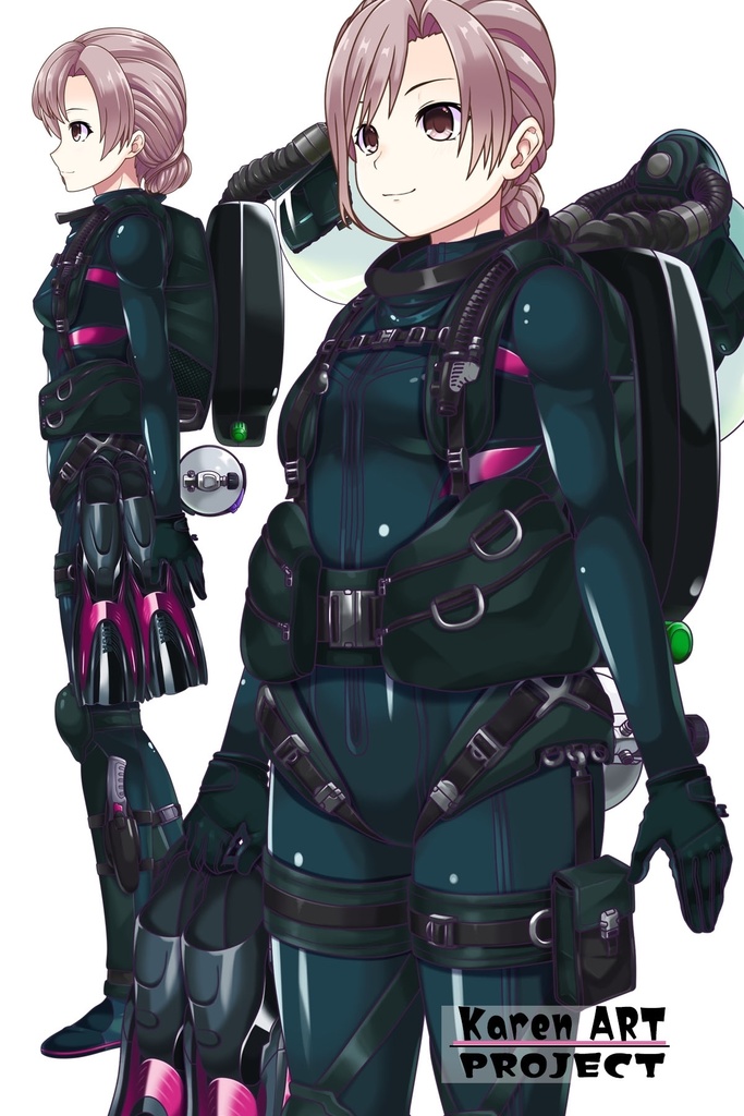 カレンちゃんとスキューバーダイビング(リブリーザー装備編 Part2) Karen enjoying scuba diving - RebreatherEquipment Part2