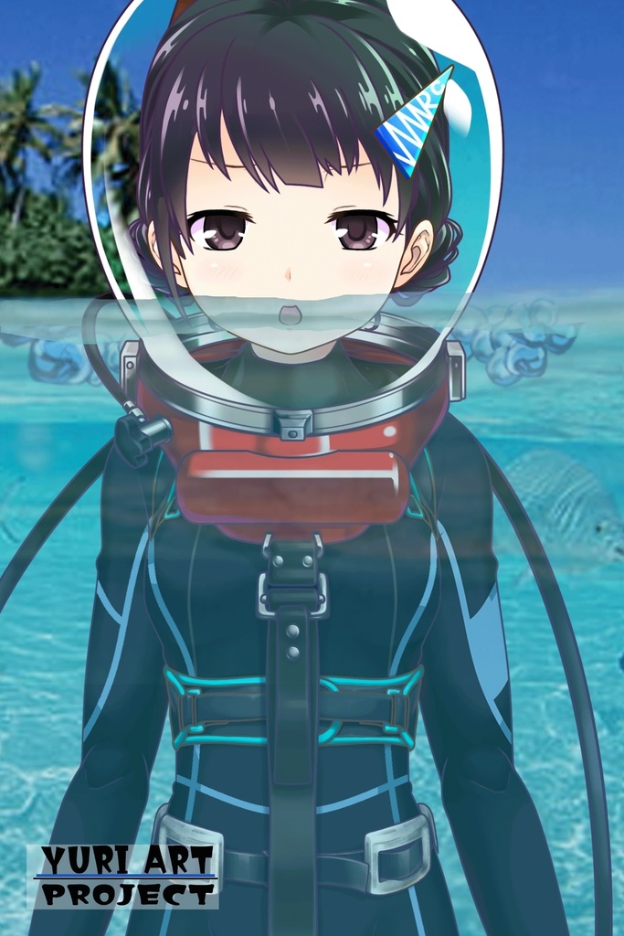 ゆりちゃんとスキューバーダイビング(LAMA bubble helmet Part3) Yuri enjoying scuba diving -LAMA bubble helmet Part3