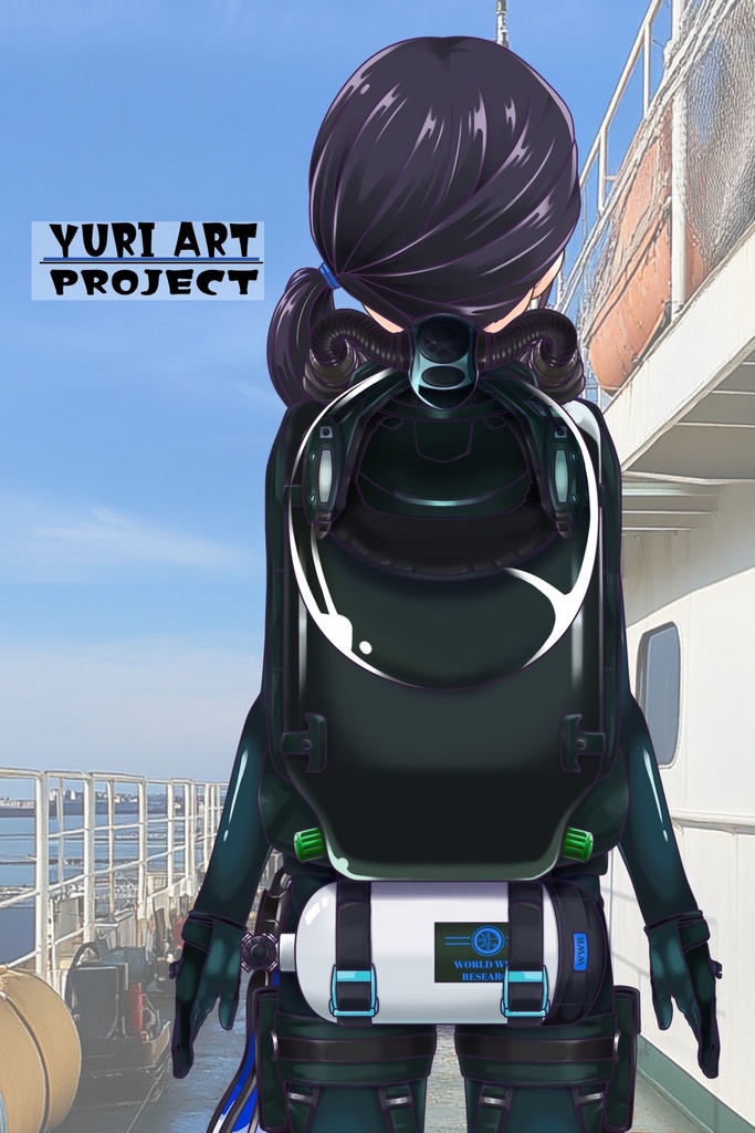 ゆりちゃんとスキューバーダイビング(リブリーザー装備編 Part2)横流しヘア Yuri enjoying scuba diving - RebreatherEquipment Part2 Side-Swept Hairstyles