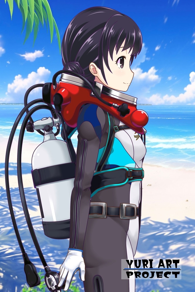 ゆりちゃんとスキューバーダイビング(LAMA bubble helmet Part4) Yuri enjoying scuba diving -LAMA bubble helmet Part4