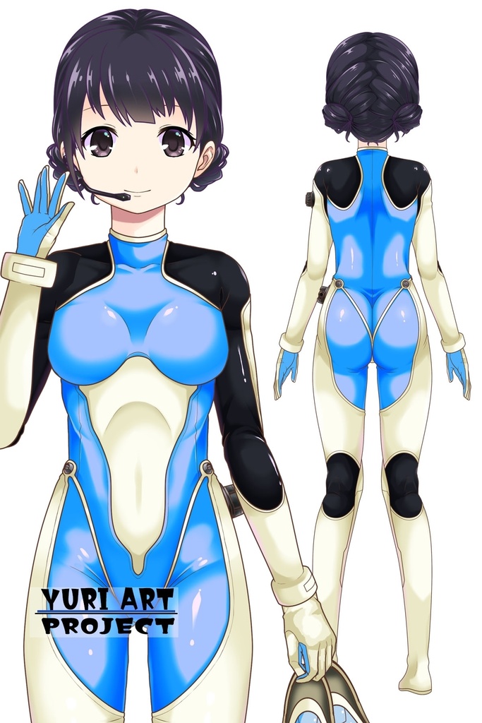 ゆりちゃんとスキューバーダイビング(近未来ヘルメット型リブリーザー装備編 Part1)シニヨンヘア Yuri enjoying scuba diving - Near-future helmet-type rebreather equipment Part1 Chignon Hairstyles