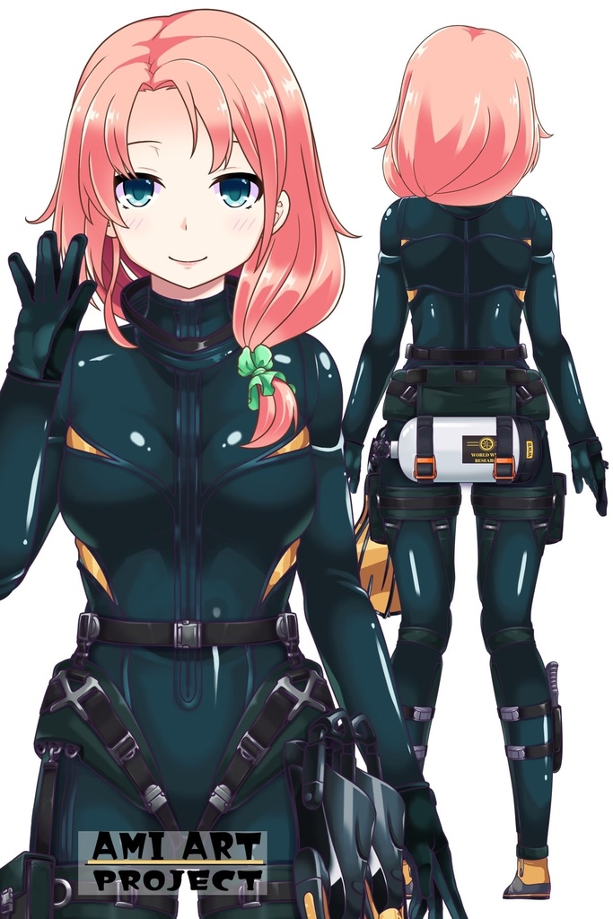 亜美ちゃんとスキューバーダイビング(リブリーザー装備編 Part2)横流しヘア Ami enjoying scuba diving - RebreatherEquipment Part2 Side-Swept Hairstyles